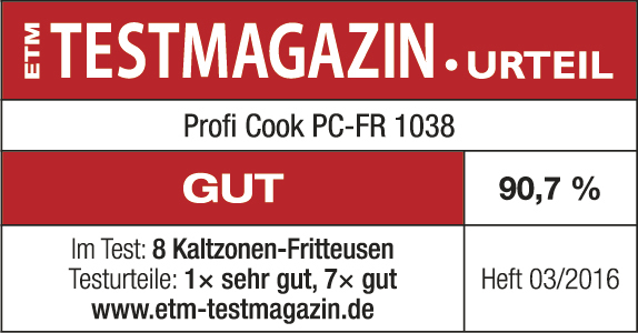 PC-FR edelstahl ProfiCook Proficook Doppel-Fritteuse 1038